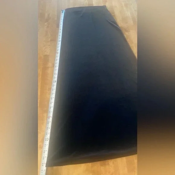 JESSICA MCCLINTOCK VINTAGE Y2K Millennium 2000 Black Velvet Maxi Skirt S… - Picture 5 of 8